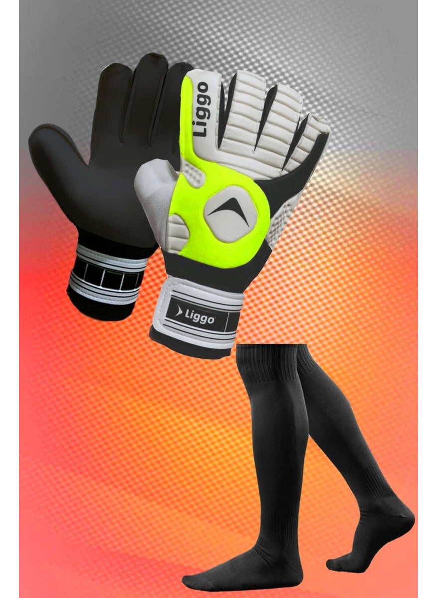 Liggo Reflex Adult Child Goalkeeper Gloves Goalkeeper Socks Set  - Image 1