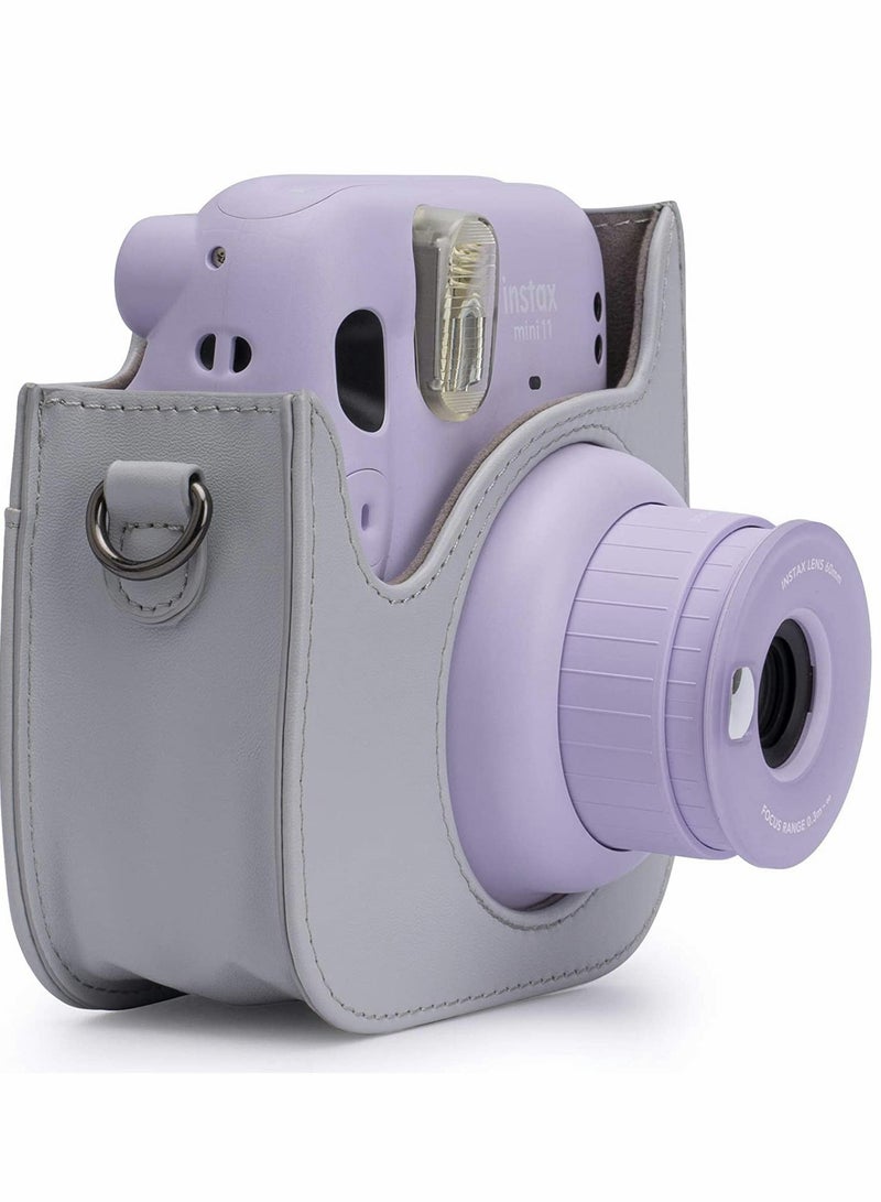 Excefore Frankmate Protective Case for Fujifilm Instax Mini 11 Instant Camera - Premium Vegan Leather Bag Cover with Removable Adjustable Strap  - Image 4