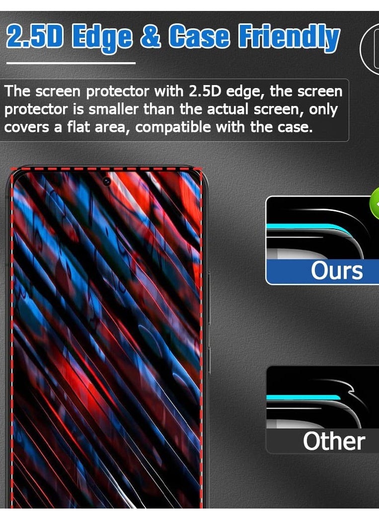 SYOSI - Glass Screen Protector for Galaxy S23 and Camera Lens Film, 9H Hardness Full Coverage Anti-Fingerprints Support Fingerprint Unlocking for Samsung Galaxy S23 - Image 1