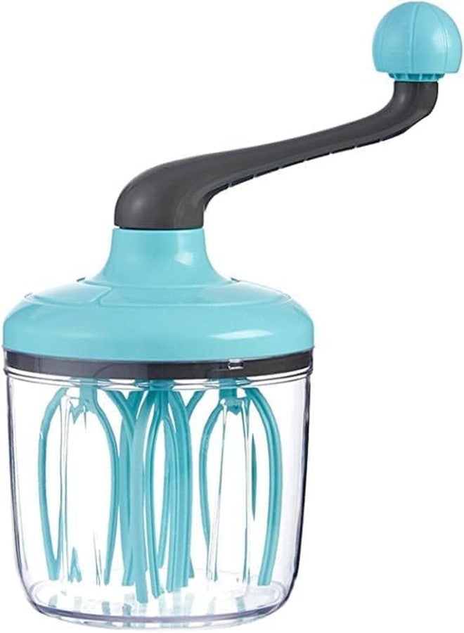 TRIVYOM Egg Whisk - Hand Push Whisk Blender | Plasticl Egg Beater | Milk Frother | Rotating Push Mixer Stirrer for Whisking, Beating, Stirring [ 1Pcs, Multicolor ] - Image 1