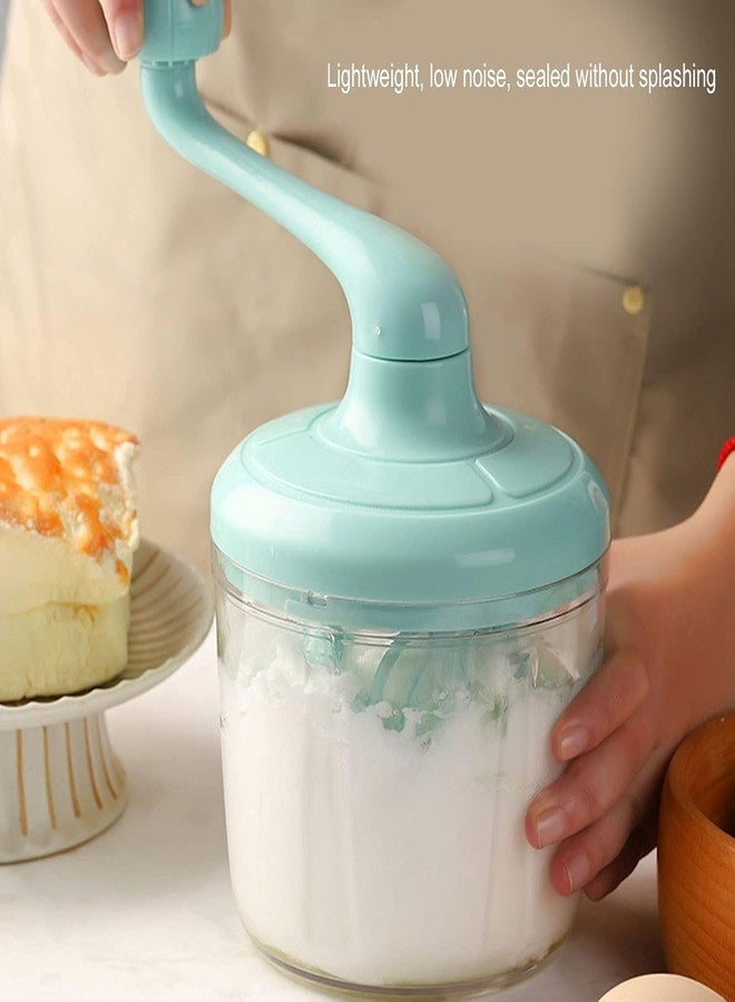 TRIVYOM Egg Whisk - Hand Push Whisk Blender | Plasticl Egg Beater | Milk Frother | Rotating Push Mixer Stirrer for Whisking, Beating, Stirring [ 1Pcs, Multicolor ] - Image 3