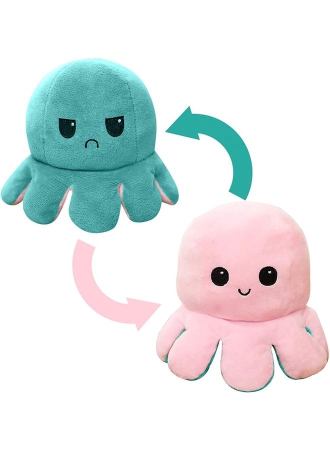 20cm Cute Cartoon Octopus Doll with Reversible Double-Sided Design - Image 1
