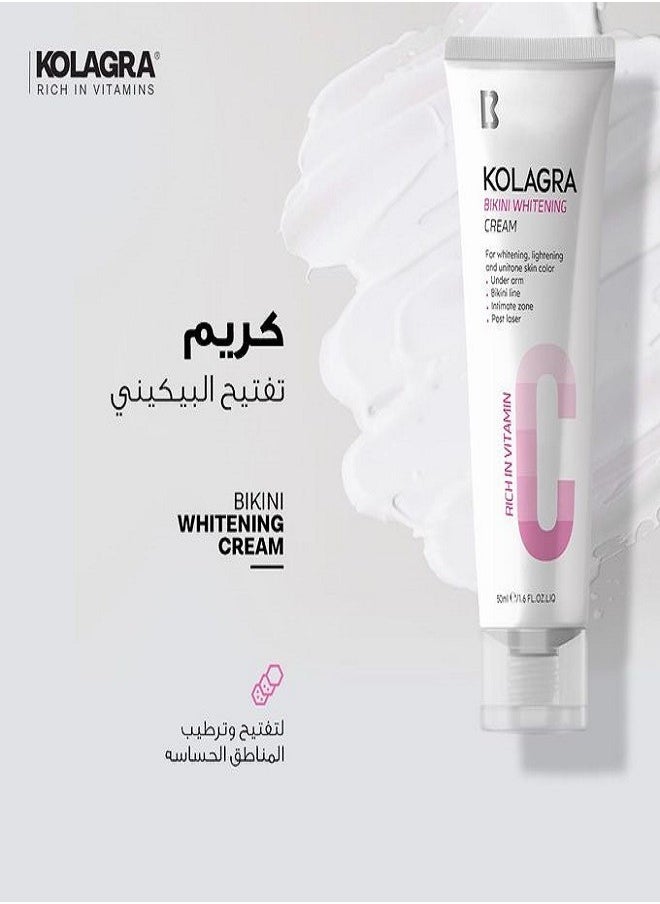 KOLAGRA - Bikini Whitening Cream Rich in Vitamin C 50ml - Image 1