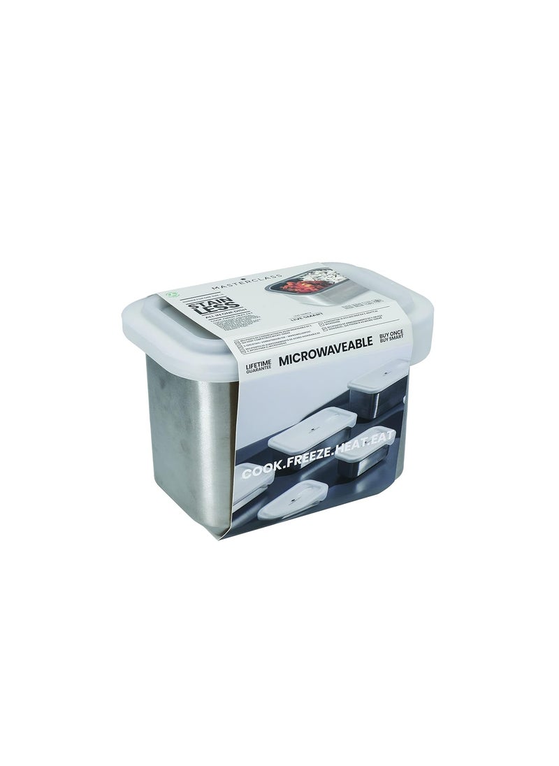 Master Class - MasterClass AllinOne Stainless Steel Container For thinKitchen with Lid Oven Freezer and Microwave Safe 1 L - Image 1