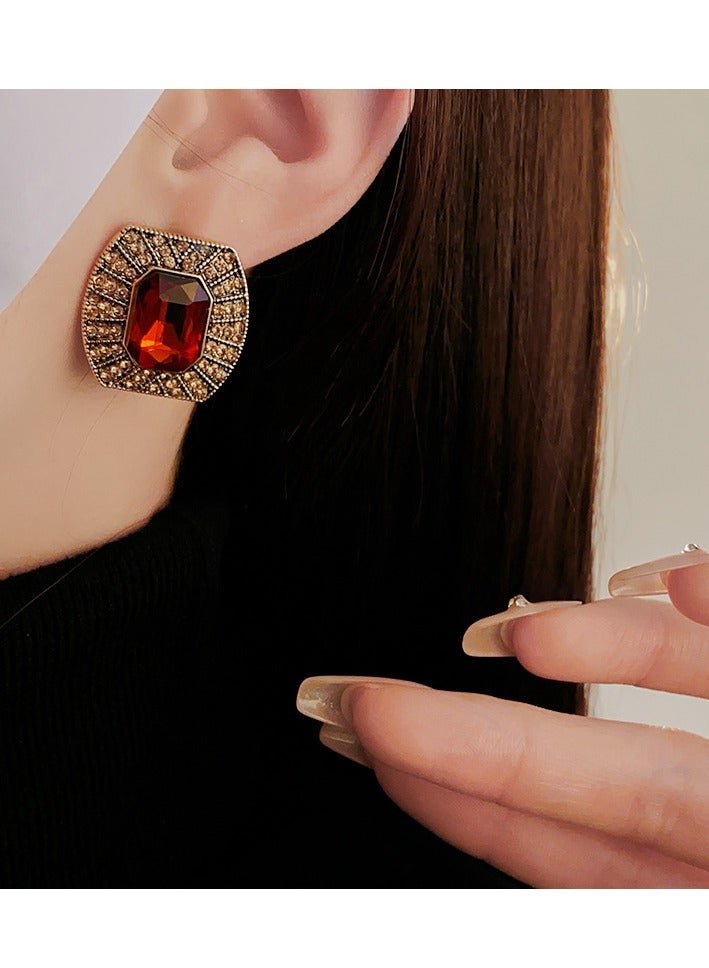 Royal Vintage Court Luxury Gemstone Bohemian Ethnic Earrings - Image 2