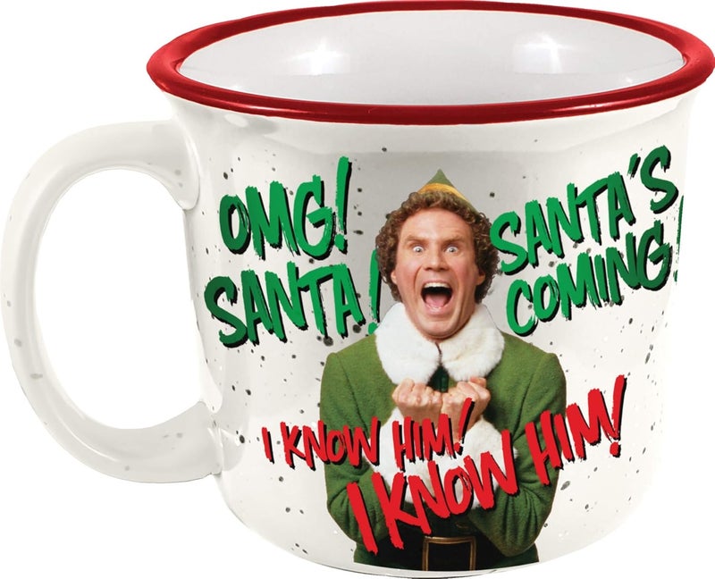 Spoontiques Spoontiques  Elf Camper Mug  Cute Ceramic Campfire Mug  Great for Outdoor Lovers Backpackers Adventurers  Friends  Family Gifts 