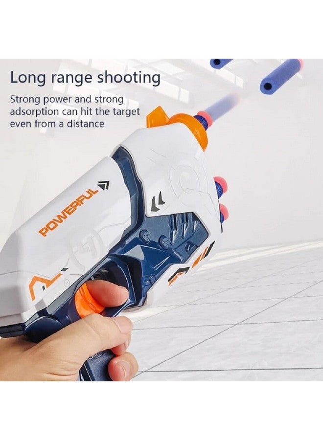 VGRASSP Long Range Shooting Toy Simulation Sound Air Powered Toy Guns Foam Blaster Realistic Battle Toy Guns with 10 Soft Bullets EVA Foam Game Indoor Outdoor Fun - Multicolor - Image 5