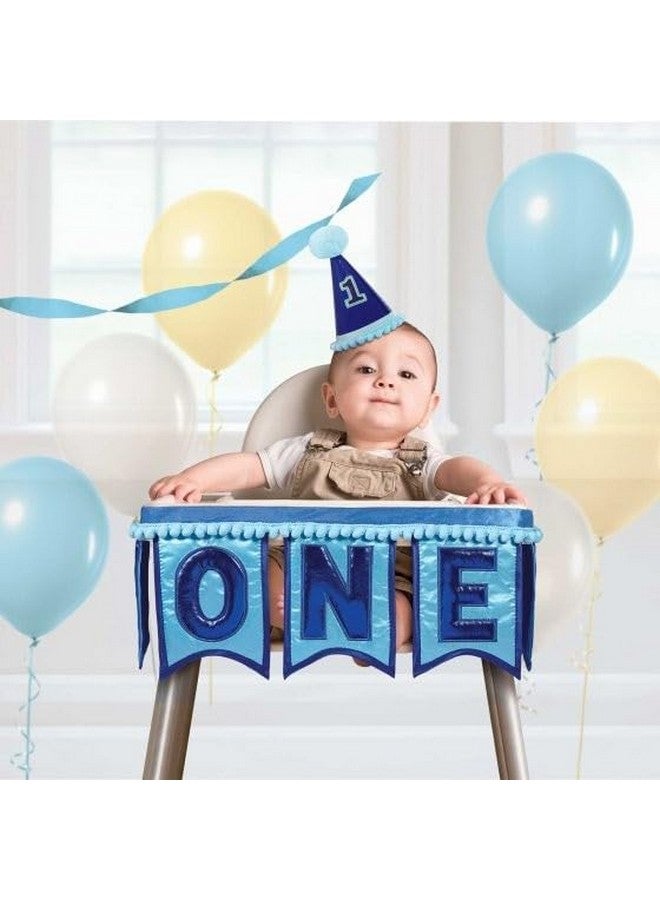 Amscan Blue-7 x 39, 1st Birthday Deluxe High Chair Decoration, 1 Piece - Image 3