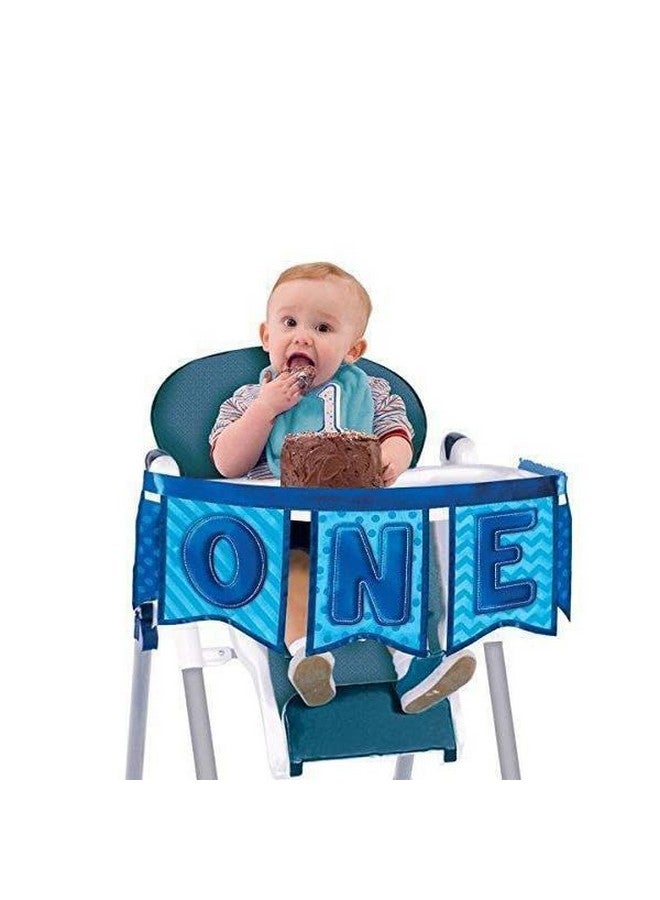 Amscan Blue-7 x 39, 1st Birthday Deluxe High Chair Decoration, 1 Piece - Image 2