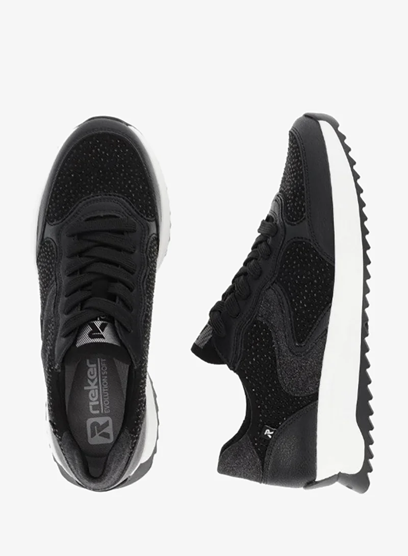 ريكر أحذية ريكر النسائية الكاجوال إيفولوشن - أسود