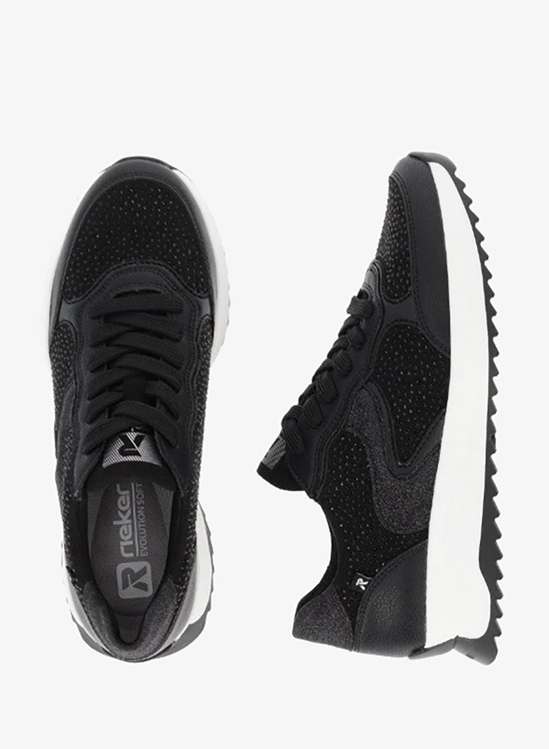 ريكر أحذية ريكر النسائية الكاجوال إيفولوشن - أسود - Image 2
