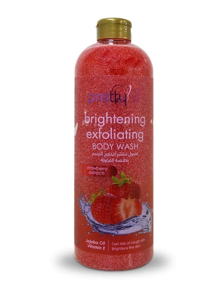 Papaya Extracts Brightening Exfoliating Body Wash Strawberry