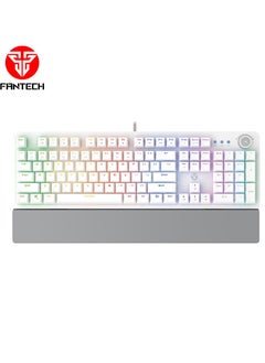 FANTECH Wired  Computer Keyboard, Full-Size Keyboard, 104-keys Mechanical Gaming Keyboard(Blue Switches), USB Plug-and-Play, 22 RGB Modes, Volume Scroll Wheel, Detachable Wrist Rest，Compatible with PC, Laptop  - Image 4