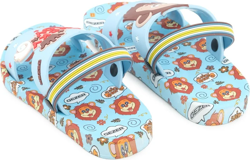 Gezer Summer Men's Children's Daily Pool Beach Slippers-Sandals Suitable for Wet Floor