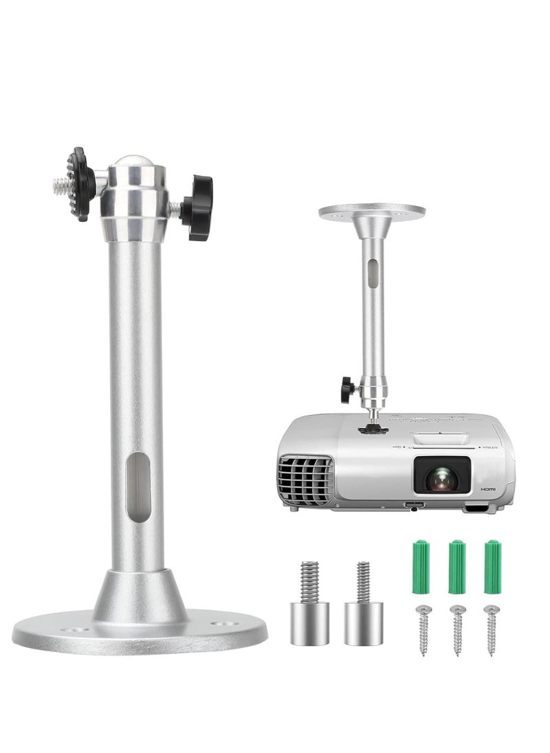 LINK STYLE Projector Wall and Ceiling Mount, Universal Wall Mount for Small Projectors with 360° and 90° Rotation