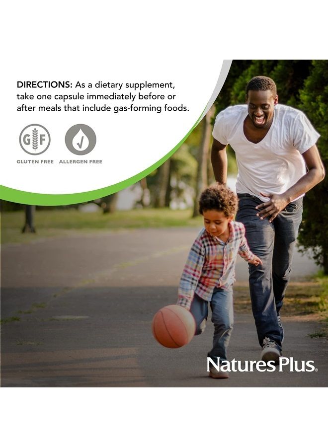 Nature's Plus NaturesPlus Say Yes to Beans Enzyme Complex - Natural Food Enzyme Supplement for Gas Relief, Digestive Aid - 60 Vegetarian Capsules (60 Servings) - Image 5