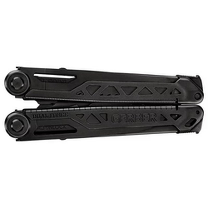 Gerber Gear Dual-Force Multitool - Heavy Duty, Center Axis Driver, Blunt Nose Pliers with Saw, Wire Cutters, Bit Storage, and More - Black - Image 3