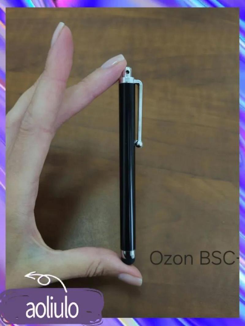 Capacitive Stylus Pen - Aluminum Metal Construction For Durability, Sleek Black Design, Capacitive Touch Screen Compatible Stylus For Mobile Phones, Tablets - Image 3