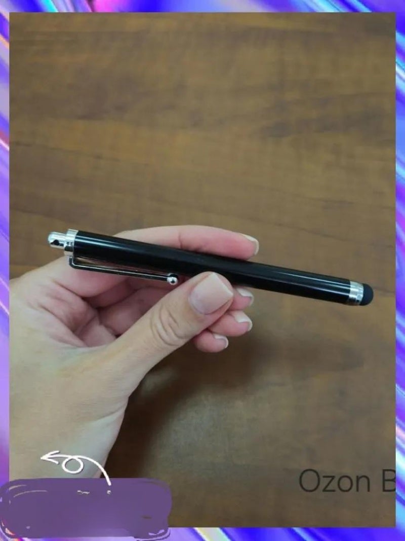 Capacitive Stylus Pen - Aluminum Metal Construction For Durability, Sleek Black Design, Capacitive Touch Screen Compatible Stylus For Mobile Phones, Tablets - Image 5