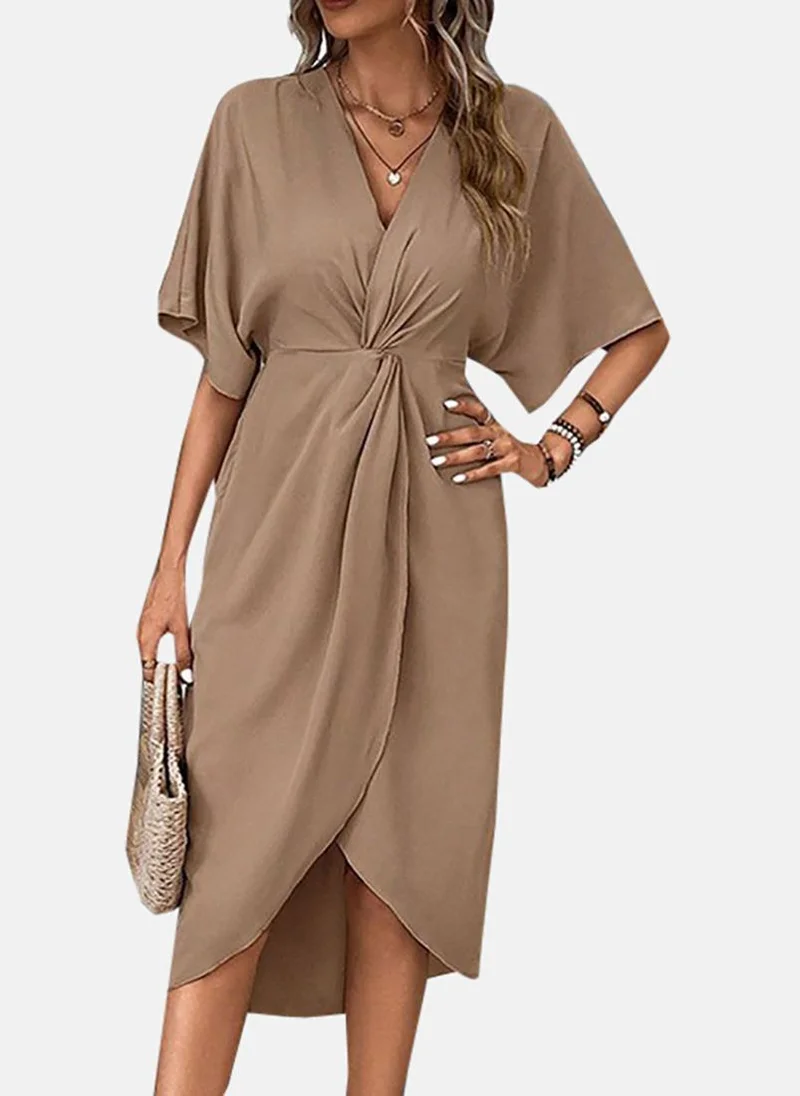 YUNIQEE Twisted Front Dress