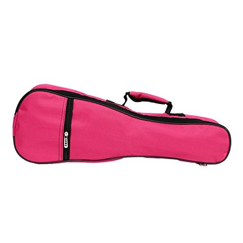 HOT SEAL Waterproof Durable Colorful Ukulele Case Bag with Storage (23/24in, Rose Pink) - Image 4