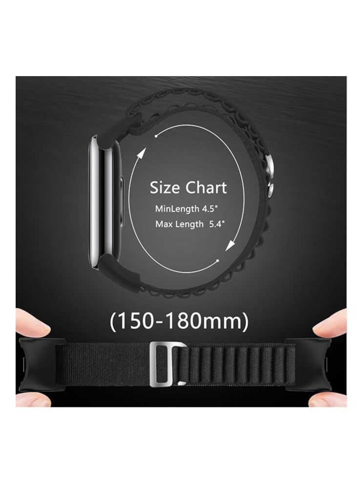 Next Store Braided Watch Band Compatible with Xiaomi Mi band 8/9, Stretchy Nylon Strap, Stylish and Comfortable Design, Perfect for Sports and Daily Use. - Image 5