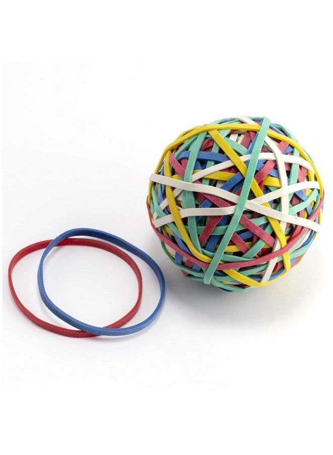 Officemate Rubber Band Ball Assorted Colors 4.3 Oz (82027) - Image 1