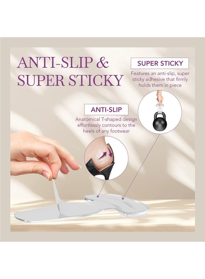 Ballotte Silicone Heel Protector - Heel Grips Heel Pads Shoe Pads Shoe Inserts for Women Heels - Shoe Inserts for Shoes That are Too Big High Heel Cushion Inserts Women (T-Bars Multicolor (8 Pack)) - Image 5