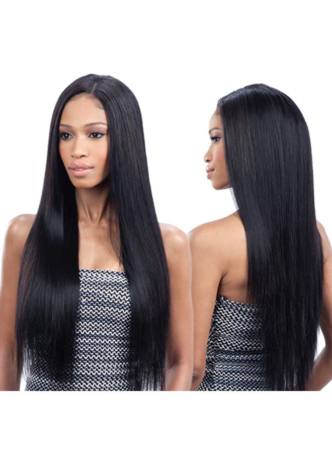 باروكة شعر صناعية للنساء مناسبة للحفلات أسود