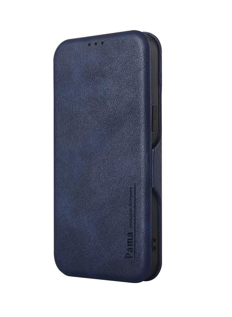 Pama Protective Book Case Cover For Samsung Galaxy S24 Ultra Blue