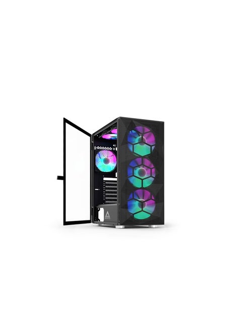 MARS i5-13400F Processor,H610m Mb, XFX AMD RADEON RX 6650XT 8Gb Graphics Card, 1TB M.2 SSD, 16GB RAM DDR4, 4 Fan Case Black