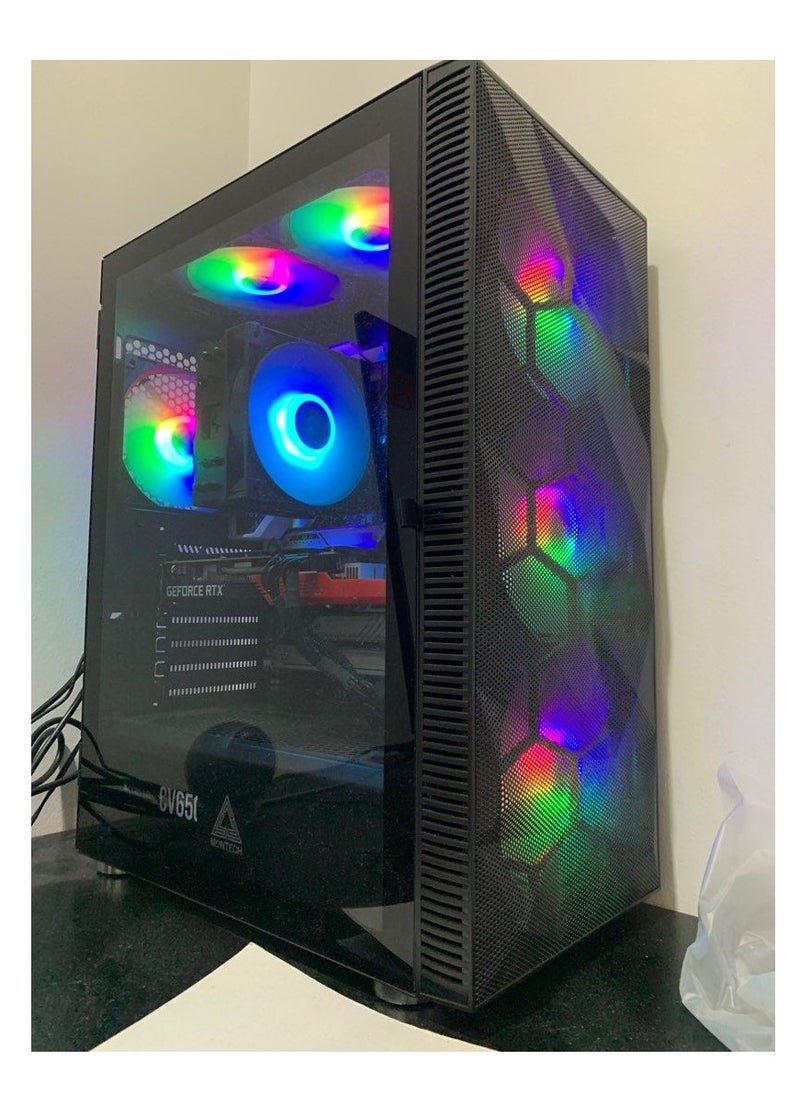 Intel MARS i5-13400F Processor,H610m Mb, XFX AMD RADEON RX 6650XT 8Gb Graphics Card, 1TB M.2 SSD, 16GB RAM DDR4, 4 Fan Case Black  - Image 2