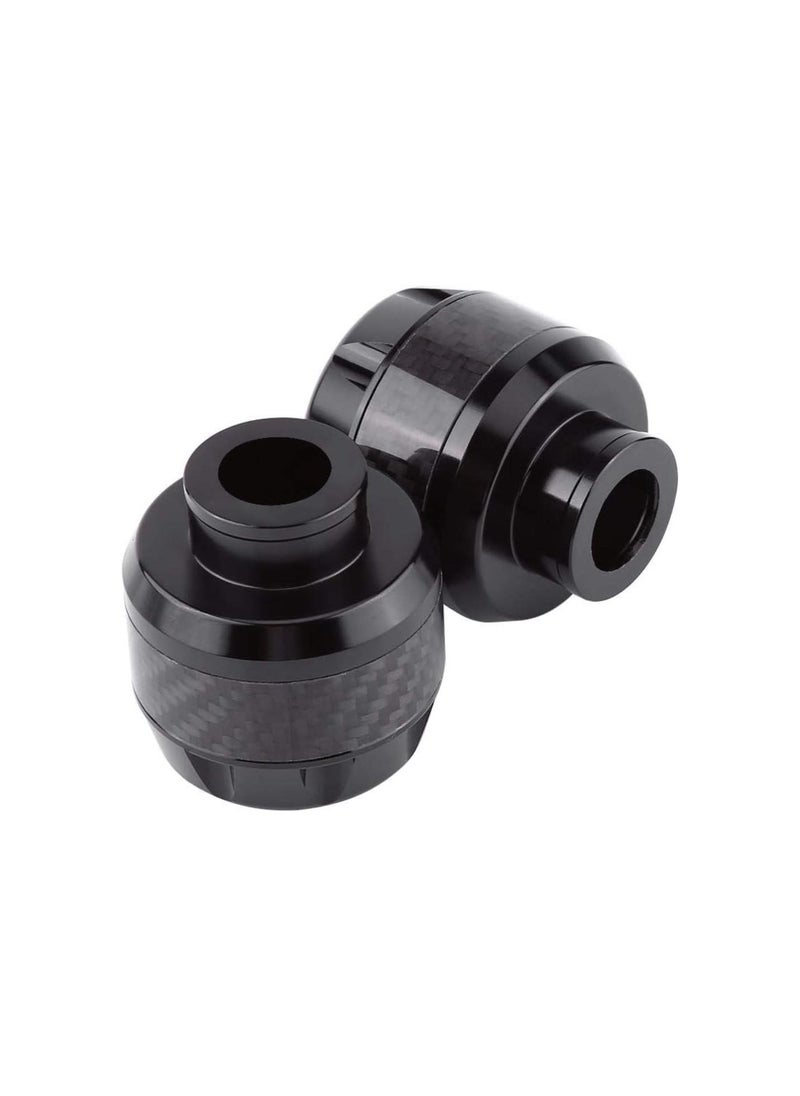 Generic - Frame Sliders, 1 Pair of Carbon Fiber Motorcycle Front Fork Frame Sliders Crash Protection(Black) - Image 1