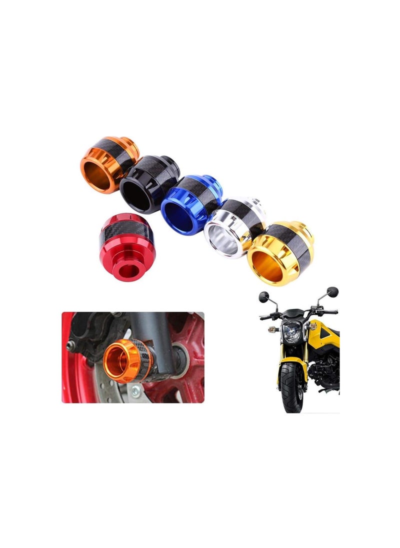 Generic - Frame Sliders, 1 Pair of Carbon Fiber Motorcycle Front Fork Frame Sliders Crash Protection(Black) - Image 1