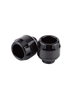 Frame Sliders, 1 Pair of Carbon Fiber Motorcycle Front Fork Frame Sliders Crash Protection(Black)