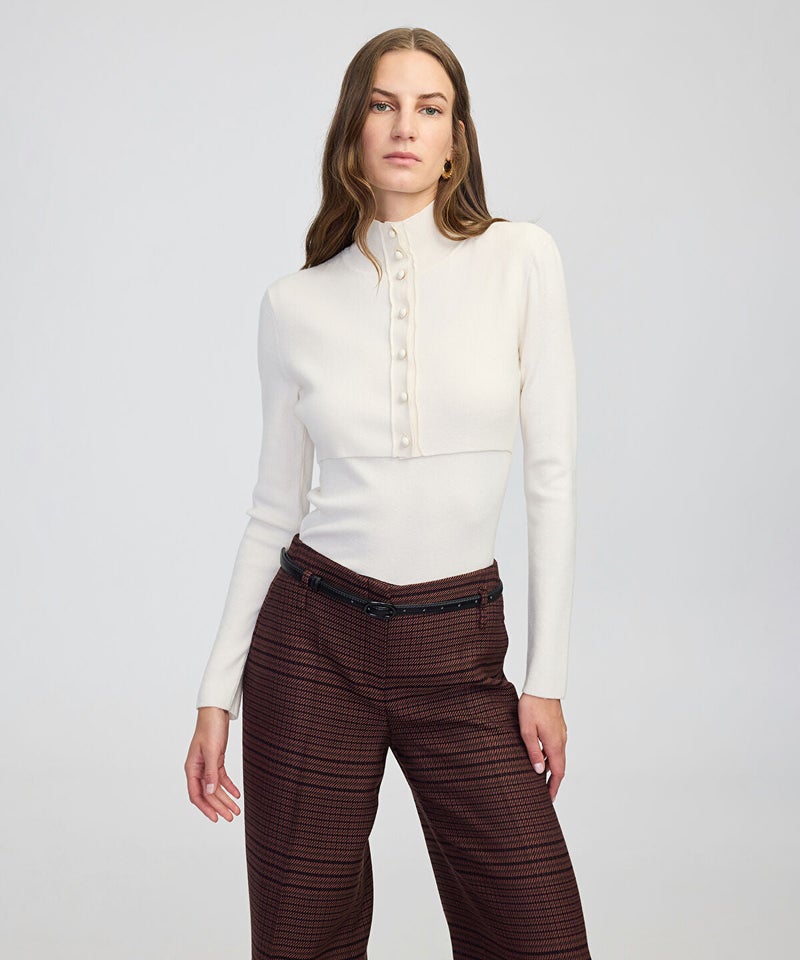 Ipekyol Layered-Effect Knit Top - Image 1