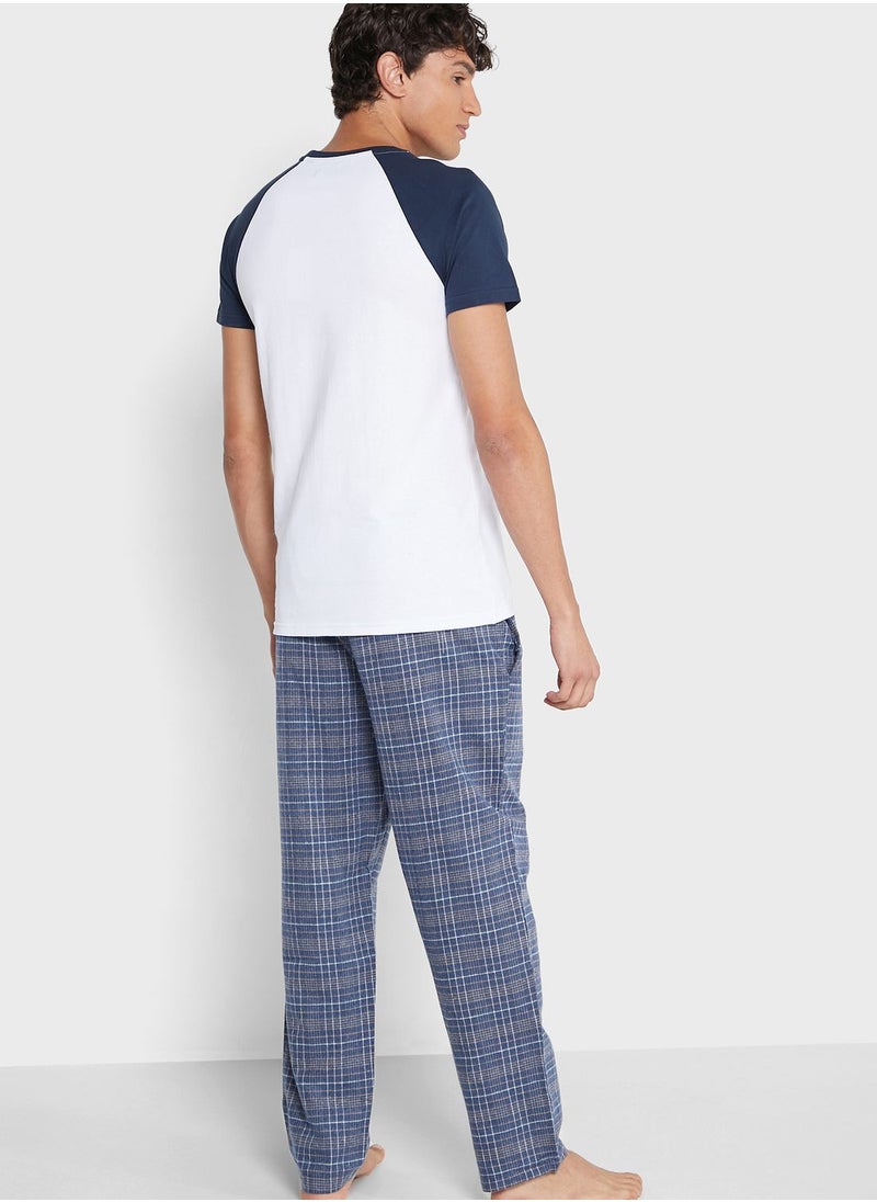BURTON - Checked Pyjama Set - Image 1
