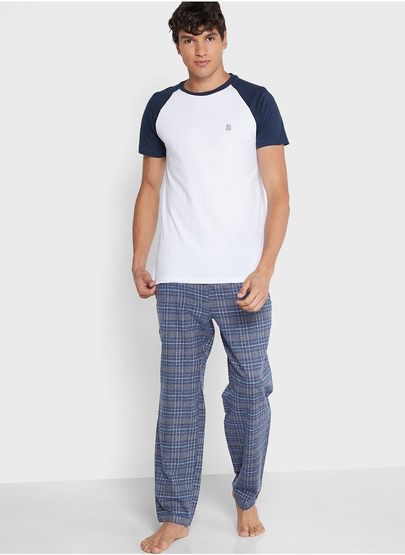 BURTON - Checked Pyjama Set - Image 1