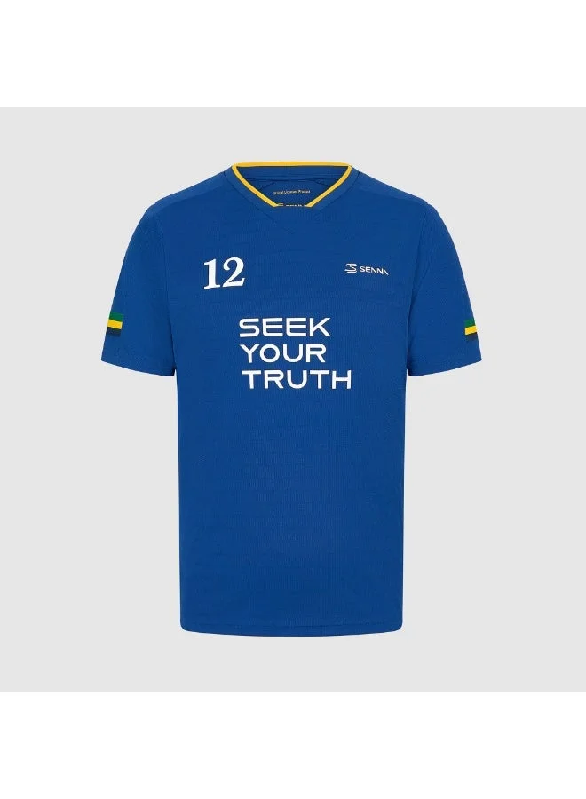 Ayrton Senna  AS FW MENS STRIPE SPORTS TEE for Men | Best Price UAE