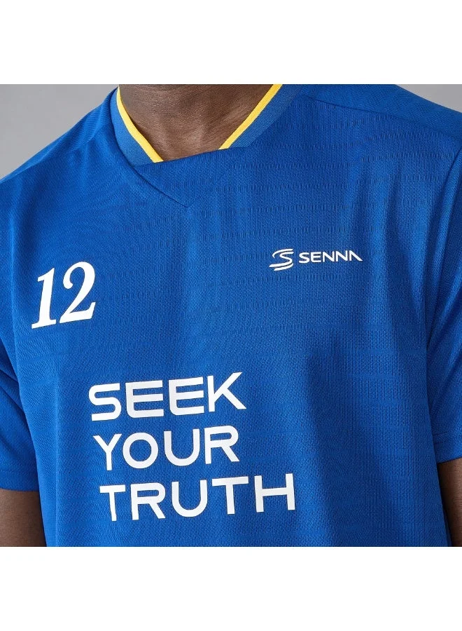 Ayrton Senna  AS FW MENS STRIPE SPORTS TEE for Men | Best Price UAE