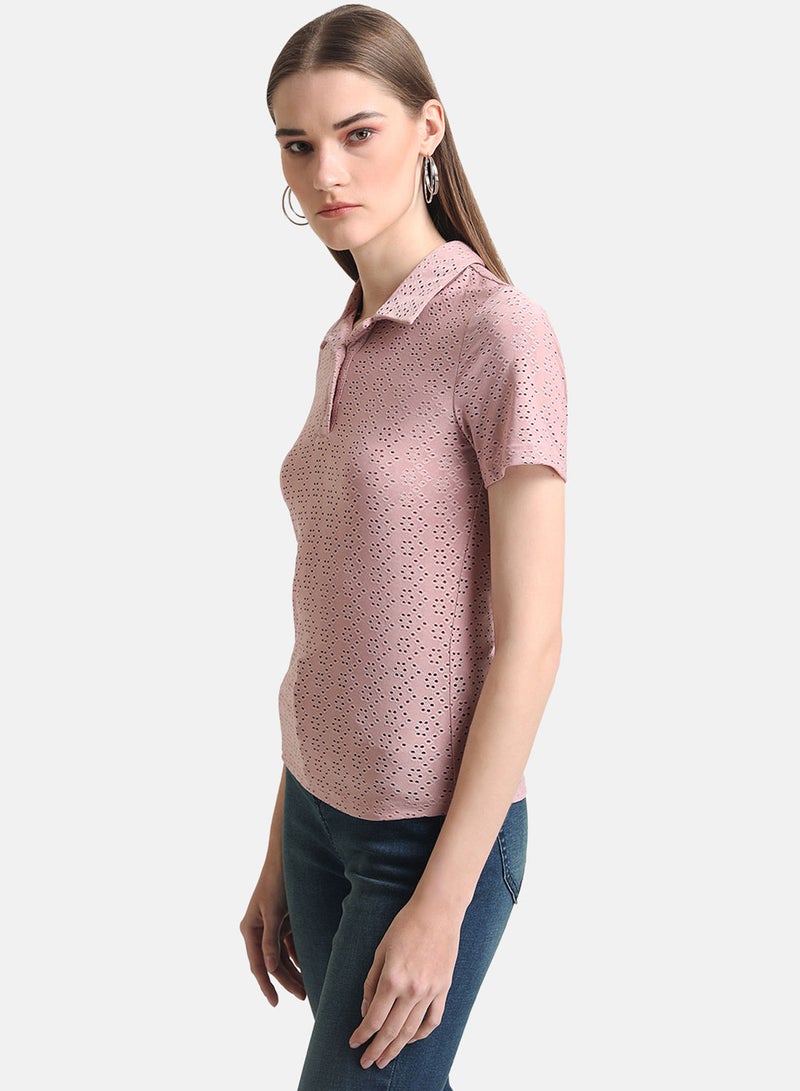 Kazo KNITTED SCHIFFLY T SHIRT - Image 2