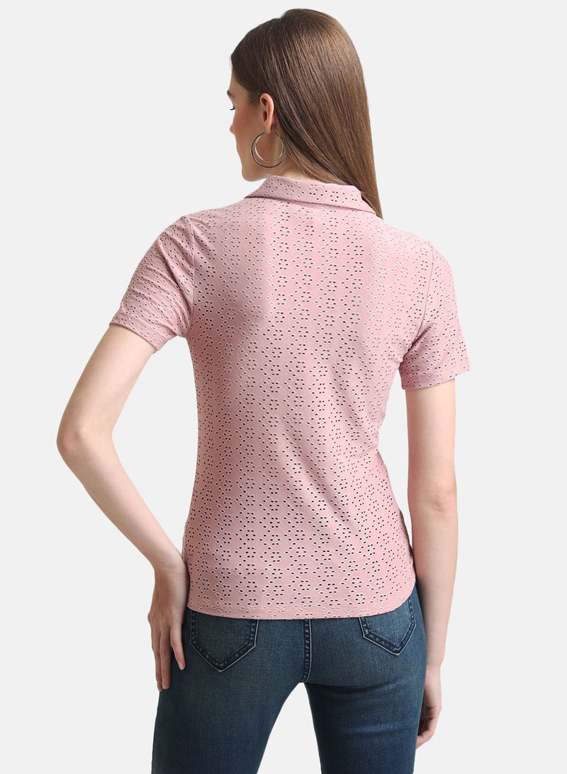 Kazo KNITTED SCHIFFLY T SHIRT - Image 3