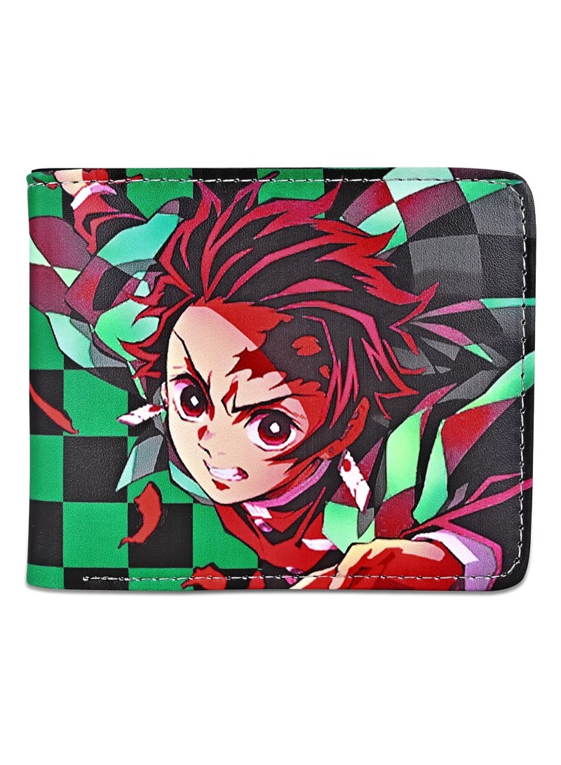 عام محفظة أنيمي قاتل الشياطين كامادو تانجيرو محفظة جلد صناعي رقيق للغاية ذات محفظة متعددة الأغراض - Image 3