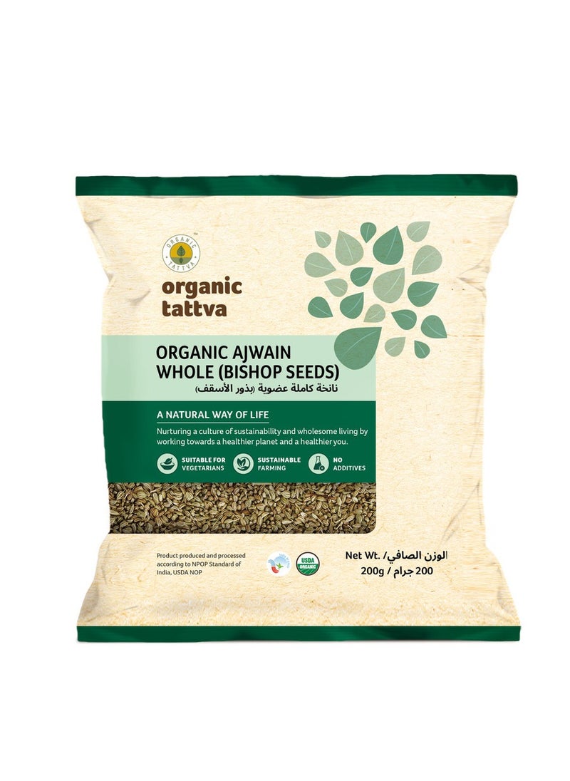 Organic Tattva - Organic Ajwain Whole 200g - Image 1