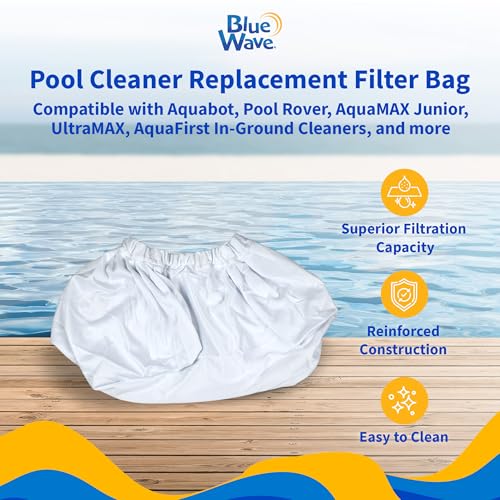Blue Wave Aquafirst & Aquabot Pool Cleaner Replacement Filter Bag,White - Image 2