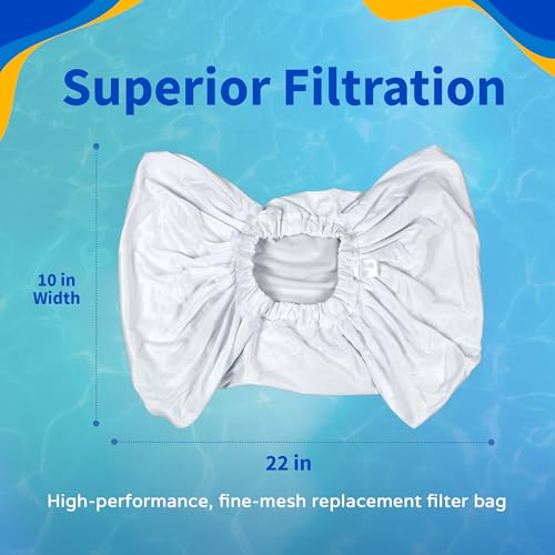 Blue Wave Aquafirst & Aquabot Pool Cleaner Replacement Filter Bag,White - Image 3