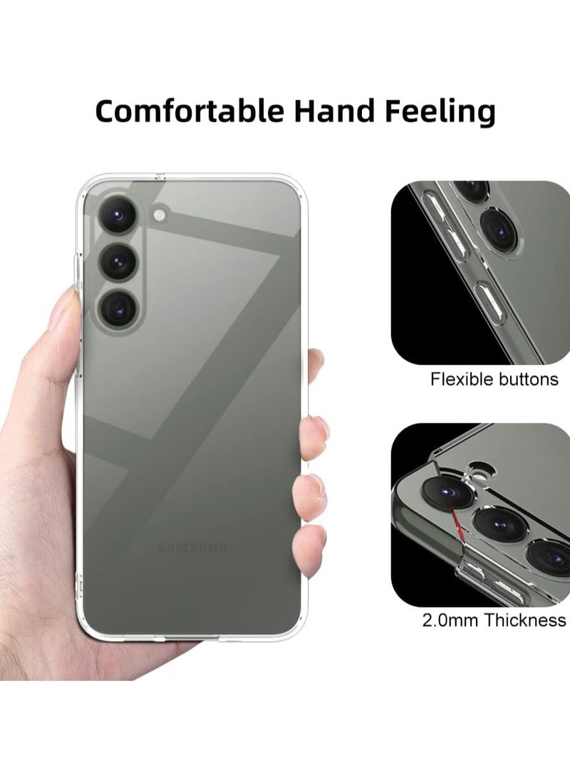 Samsung Galaxy S24 Clear Case Soft Flexible TPU Shockproof Transparent Back Cover Compatible for Samsung Galaxy S24 - Image 5