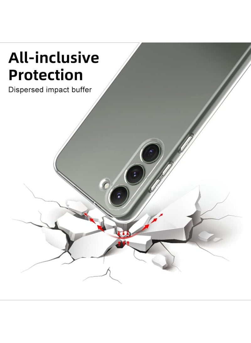 Samsung Galaxy S24 Clear Case Soft Flexible TPU Shockproof Transparent Back Cover Compatible for Samsung Galaxy S24 - Image 2