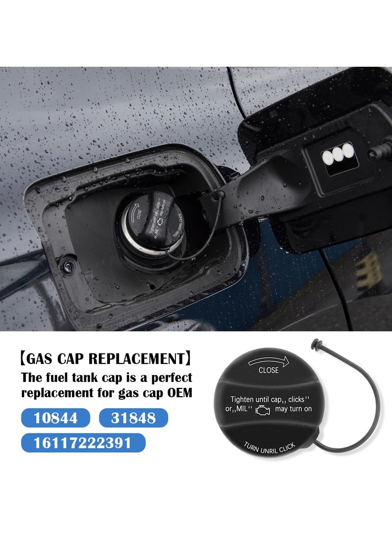 Fuel Tank Filler Cap,Gas Cap Compatible With BMW E39 E46 E60 E90 E92-128i 320i 325i 328i 328xi 330i 330xi 335i 525i 528i 530i 535i 750i X1 X3 X5 Z4 M3 Mini Cooper, Replace 16117222391, 10844, 31848 - Image 4