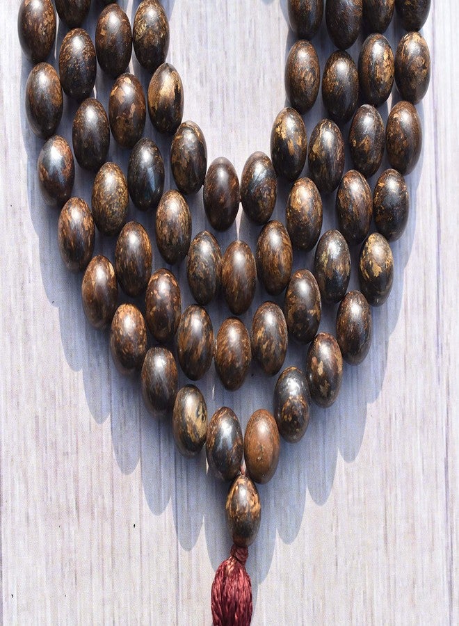 Pyramid Tatva Natural Bronzite Mala Necklace – 108 Beads, 8mm – Handcrafted Prayer Beads for Meditation, Reiki, Yoga, and Energy Balance - Image 5